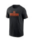 Фото #3 товара Men's Black Cincinnati Bengals Sideline Performance T-Shirt