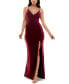 Фото #6 товара Juniors' Side-Slit Low-Back Jersey Gown