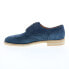 Фото #9 товара Bruno Magli Milano BM2MILN1 Mens Blue Suede Oxfords Wingtip & Brogue Shoes