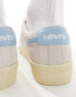 Levi's Swift suede trainers with in off white and blue