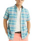 ფოტო #4 პროდუქტის Men's Plaid Short Sleeve Button-Down Shirt