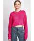 ფოტო #1 პროდუქტის Women's Kate Cropped Sweater