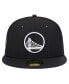 Фото #4 товара Головной убор New Era мужской черный Golden State Warriors Active Satin Visor 59FIFTY Fitted Hat