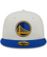 ფოტო #4 პროდუქტის Men's New Era x Cream, Royal Golden State Warriors NBA x Staple Two-Tone 59FIFTY Fitted Hat