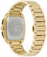 ფოტო #3 პროდუქტის Men's Swiss Chronograph Dominus Gold Ion Plated Bracelet Watch 42x50mm