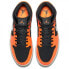 Фото #5 товара Кроссовки Nike Air Jordan 1 Mid Black Cone (Оранжевый)