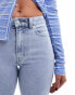 Weekday Glow high waist flared jeans in opulent blue Opulentes Blau, W26 L32 - фото #3