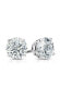 Suzy Levian Sterling Silver Cubic Zirconia Round-Cut Classic Stud Earrings