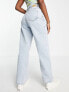 Фото #2 товара Noisy May high waisted wide leg jeans in light blue wash