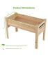 Фото #2 товара 48'' Wood Raised Garden Bed w/Tool Hook Elevated Planter Stand w/Funnel Design