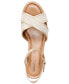 Фото #6 товара Women's Leahh Strappy Espadrille Wedge Sandals, Created for Macy's