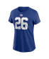 ფოტო #3 პროდუქტის Women's Saquon Barkley Royal New York Giants Player Name and Number T-shirt