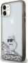 Karl Lagerfeld Karl Lagerfeld KLHCN61LKCNSK iPhone 11 / Xr 6.1" transparent hardcase Liquid Glitter Choupette