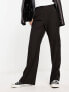 ASOS DESIGN Hourglass ultimate straight leg trousers in black