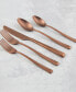 Marlise Copper Satin 20 Piece 18/10 Stainless Steel Flatware Set, Service for 4