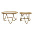 Set of 2 tables DKD Home Decor Light brown 80 x 80 x 47 cm 80 x 80 x 45,5 cm