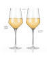 Raye Angled Crystal Chardonnay Wine Glasses, Set of 2, 13 Oz