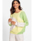 ფოტო #2 პროდუქტის Women's Long Sleeve Graphic Knit Pullover