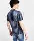 Фото #2 товара Men's Striped Slub T-Shirt, Created for Macy's