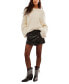 ფოტო #1 პროდუქტის Women's Wynne Faux-Leather Mini Skirt