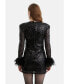 Фото #9 товара Women's Sequined Mini Dress