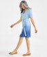 Фото #2 товара Petite Ombré Easy-Knit Dress, Created for Macy's