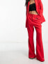 Фото #3 товара Never Fully Dressed dynasty slouchy trousers in bright red