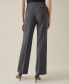 Women's Pinstriped Straight-Leg Pants