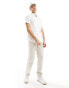 GANT shield logo short sleeve cotton linen shirt in white