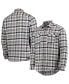 Фото #1 товара Men's Navy, Gray Colorado Avalanche Ease Plaid Button-Up Long Sleeve Shirt