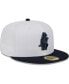 ფოტო #3 პროდუქტის Men's White, Navy Chicago Cubs Optic 59FIFTY Fitted Hat