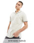 Фото #1 товара GANT logo tipped pique polo in beige