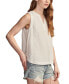Фото #3 товара Women's Cotton Sleeveless Popover Shirt