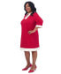 ფოტო #6 პროდუქტის Women's Jude Contrast-Trim Sheath Dress