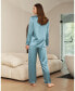 Women's 22 Momme Full Length Silk Pajamas Set