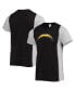Фото #4 товара Men's Black, Heathered Gray Los Angeles Chargers Split T-shirt