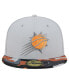 ფოტო #4 პროდუქტის Men's Gray Phoenix Suns Active Color Camo Visor 59FIFTY Fitted Hat