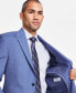 Фото #4 товара Men's Classic-Fit Pinstripe Wool Stretch Suit Jacket