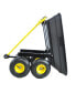 Folding Poly Garden Dump Truck, 10" Pneumatic Tires, 300 lb Capacity