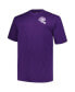ფოტო #3 პროდუქტის Men's Purple Minnesota Vikings Big and Tall Two-Hit Throwback T-shirt