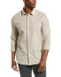 Фото #1 товара John Varvatos Slim Fit Sport Shirt Men's Brown M