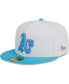 Фото #4 товара Men's White Oakland Athletics Vice 59FIFTY Fitted Hat