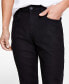 Фото #9 товара Men's Black Wash Skinny Jeans, Created for Macy's