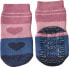 Фото #1 товара Stoppersocken mit Herz-Motiv, rosa & blau, Gr. 23/24, 1 St