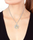 ფოტო #2 პროდუქტის EFFY® Diamond Intertwining 18" Pendant Necklace (1/4 ct. t.w.) in Sterling Silver & 14k Gold-Plate