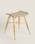 Фото #2 товара Multicoloured rattan stool