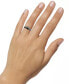 Enchanted Disney Fine Jewelry Onyx & Black Diamond (1/10 ct. t.w.) Ursula Ring in Black Rhodium-Plated Sterling Silver