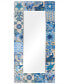 Фото #1 товара 'Tiles' Rectangular On Free Floating Printed Tempered Art Glass Beveled Mirror, 72" x 36"