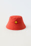 Textured sun bucket hat