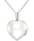 Фото #2 товара Macy's jade (13mm) & Marcasite Heart Locket 18" Pendant Necklace in Sterling Silver